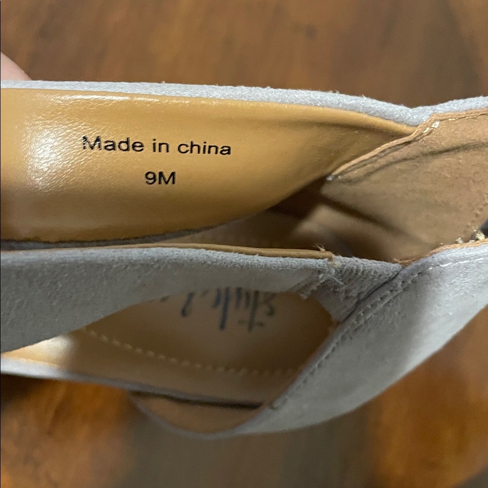 Style & Co. Cream Open-Toe Heels - Picture 2 of 7